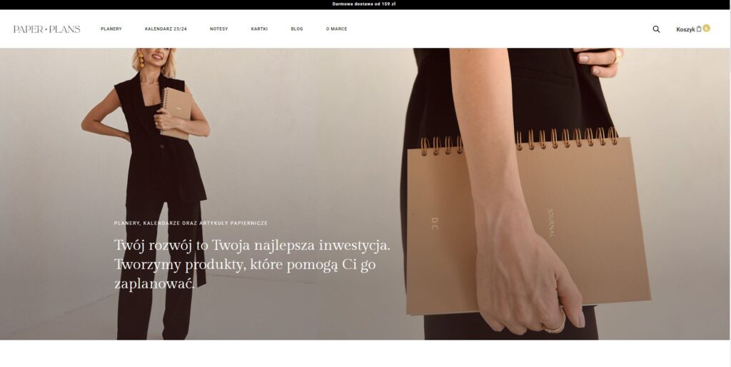 plannery polska marka paper plans - strona internetowa marki
